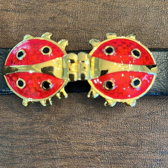 Vintage Paquette Lady Bug Belt Buckle - Picture 1 of 5